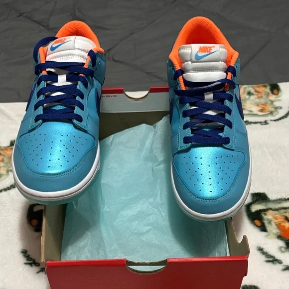 Nike Vibrant Blue and Orange Athletic Shoes Nike | Shoes | Nike Vibrant Blue And Orange Sneakers | Poshmark main image 4